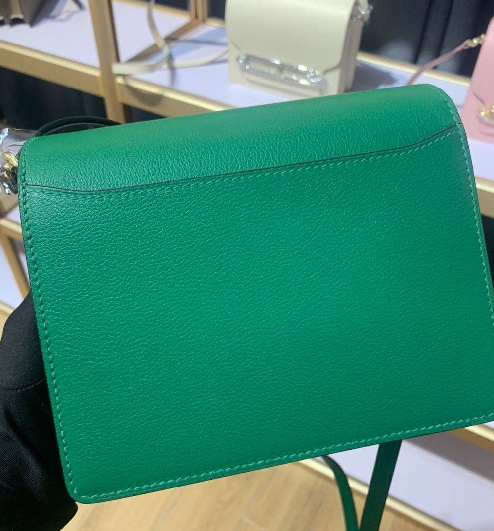 1:1 Replica Mini Evercolor Sac Roulis 19 Green/Red/Purple For Women 19cm / 7.4in
