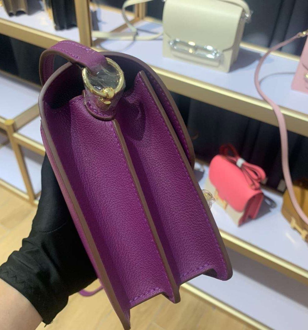 1:1 Replica Mini Evercolor Sac Roulis 19 Green/Red/Purple For Women 19cm / 7.4in