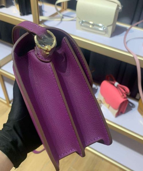 1:1 Replica Mini Evercolor Sac Roulis 19 Green/Red/Purple For Women 19cm / 7.4in