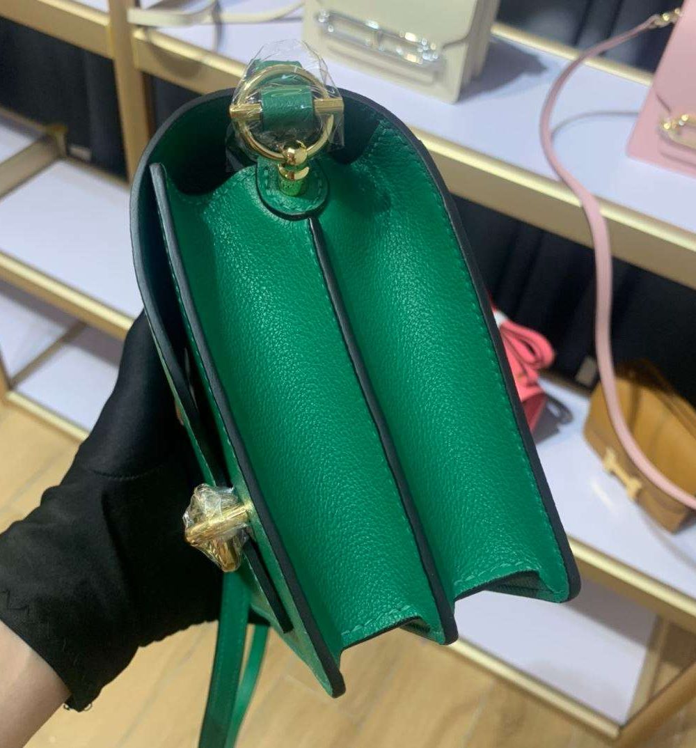 1:1 Replica Mini Evercolor Sac Roulis 19 Green/Red/Purple For Women 19cm / 7.4in