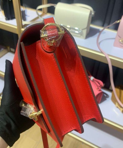 1:1 Replica Mini Evercolor Sac Roulis 19 Green/Red/Purple For Women 19cm / 7.4in