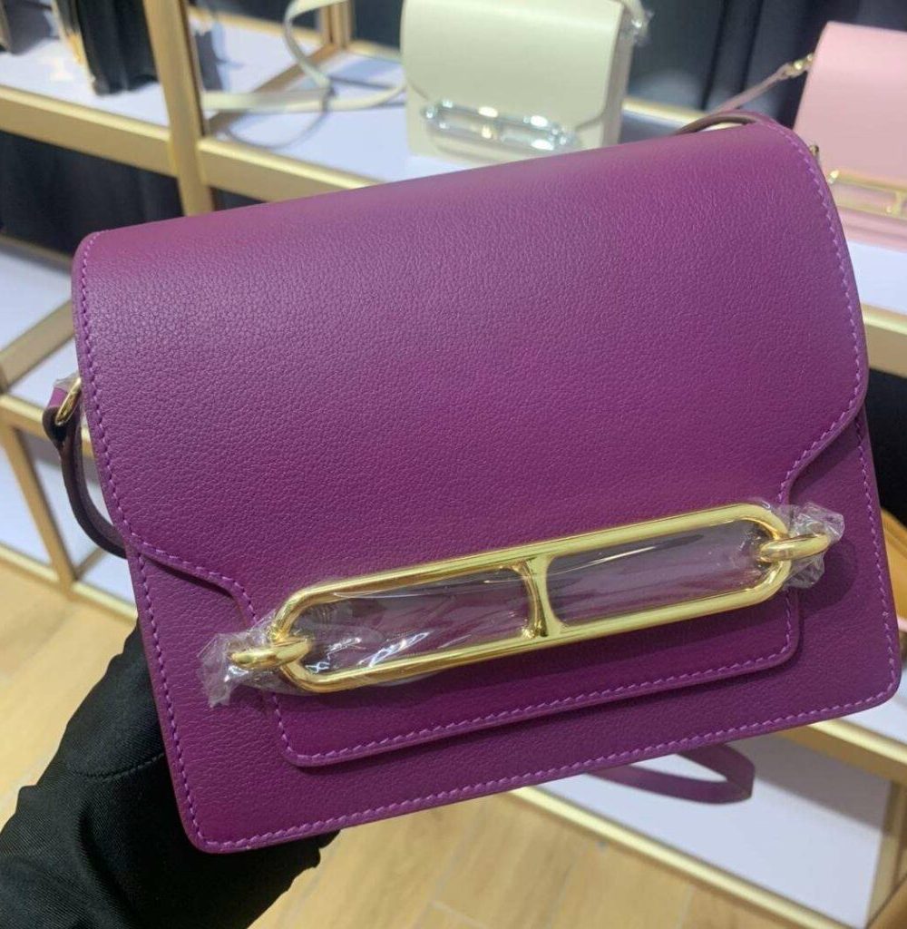 1:1 Replica Mini Evercolor Sac Roulis 19 Green/Red/Purple For Women 19cm / 7.4in