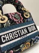 1:1 Replica Mini Lady D-Lite Bag White/Black For Women 6.5in/17cm