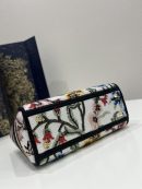 1:1 Replica Mini Lady D-Lite Bag White/Black For Women 6.5in/17cm