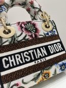 1:1 Replica Mini Lady D-Lite Bag White/Black For Women 6.5in/17cm