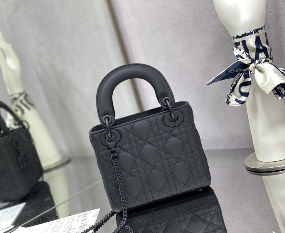 1:1 Replica Mini Lady Dior Bag Black/Jade Green/White/Beige For Women 6.5in/17cm