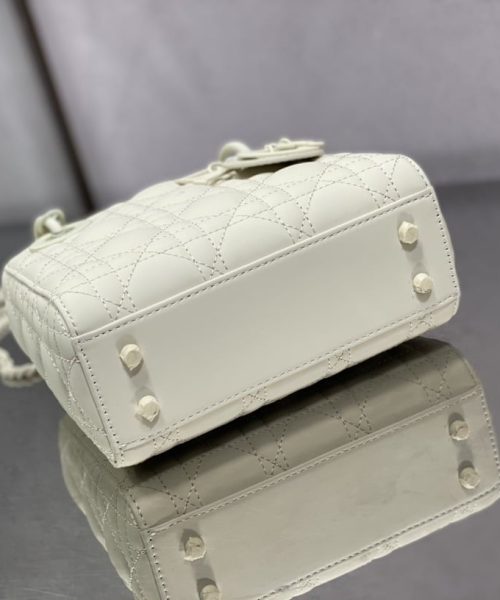 1:1 Replica Mini Lady Dior Bag Black/Jade Green/White/Beige For Women 6.5in/17cm