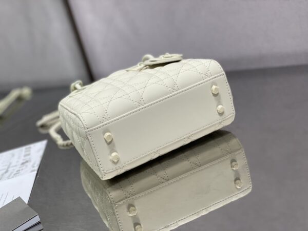 1:1 Replica Mini Lady Dior Bag Black/Jade Green/White/Beige For Women 6.5in/17cm