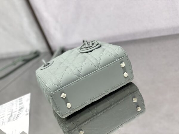 1:1 Replica Mini Lady Dior Bag Black/Jade Green/White/Beige For Women 6.5in/17cm