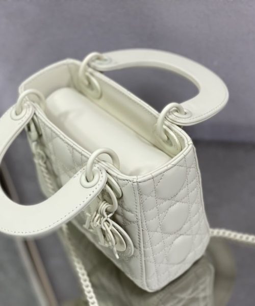 1:1 Replica Mini Lady Dior Bag Black/Jade Green/White/Beige For Women 6.5in/17cm