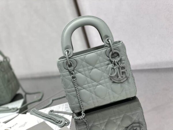 1:1 Replica Mini Lady Dior Bag Black/Jade Green/White/Beige For Women 6.5in/17cm