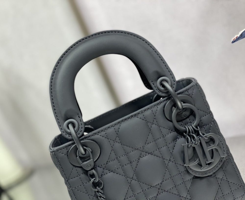 1:1 Replica Mini Lady Dior Bag Black/Jade Green/White/Beige For Women 6.5in/17cm