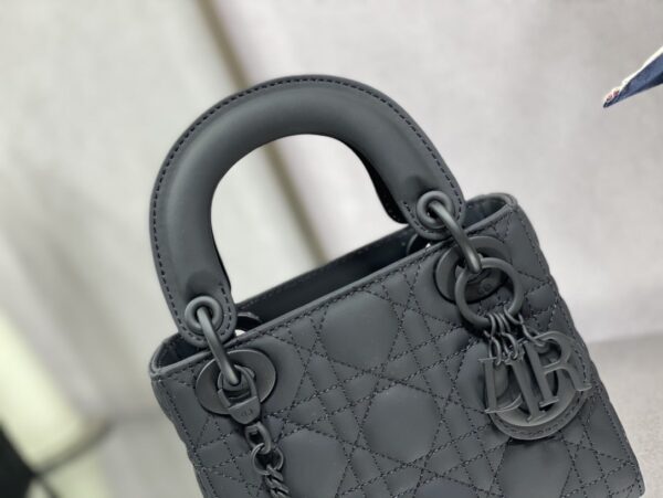 1:1 Replica Mini Lady Dior Bag Black/Jade Green/White/Beige For Women 6.5in/17cm