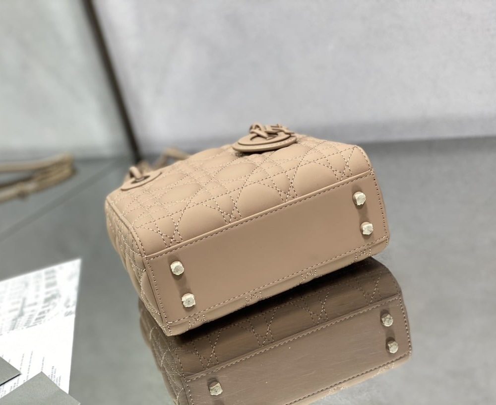 1:1 Replica Mini Lady Dior Bag Black/Jade Green/White/Beige For Women 6.5in/17cm