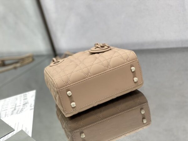 1:1 Replica Mini Lady Dior Bag Black/Jade Green/White/Beige For Women 6.5in/17cm