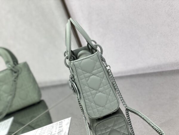 1:1 Replica Mini Lady Dior Bag Black/Jade Green/White/Beige For Women 6.5in/17cm