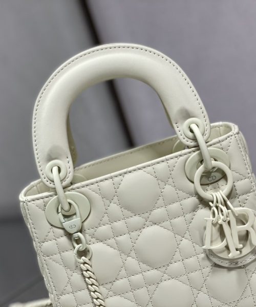 1:1 Replica Mini Lady Dior Bag Black/Jade Green/White/Beige For Women 6.5in/17cm