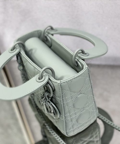 1:1 Replica Mini Lady Dior Bag Black/Jade Green/White/Beige For Women 6.5in/17cm