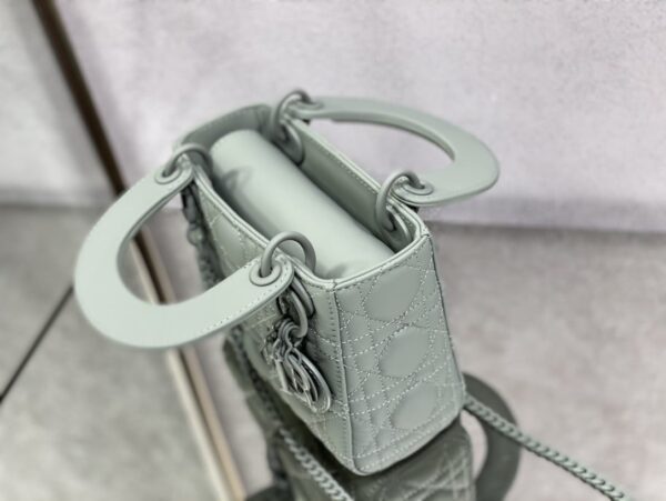 1:1 Replica Mini Lady Dior Bag Black/Jade Green/White/Beige For Women 6.5in/17cm