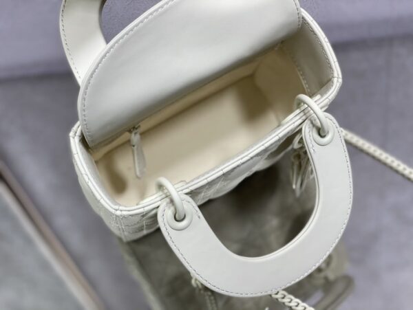 1:1 Replica Mini Lady Dior Bag Black/Jade Green/White/Beige For Women 6.5in/17cm