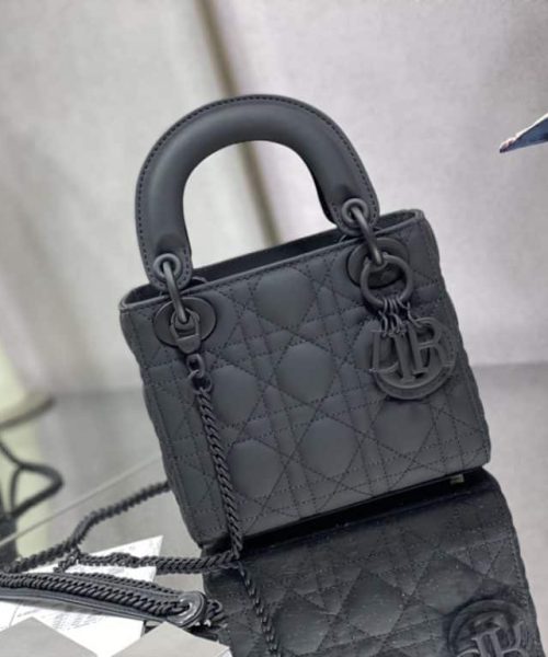 1:1 Replica Mini Lady Dior Bag Black/Jade Green/White/Beige For Women 6.5in/17cm