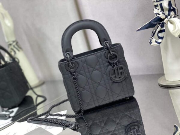 1:1 Replica Mini Lady Dior Bag Black/Jade Green/White/Beige For Women 6.5in/17cm