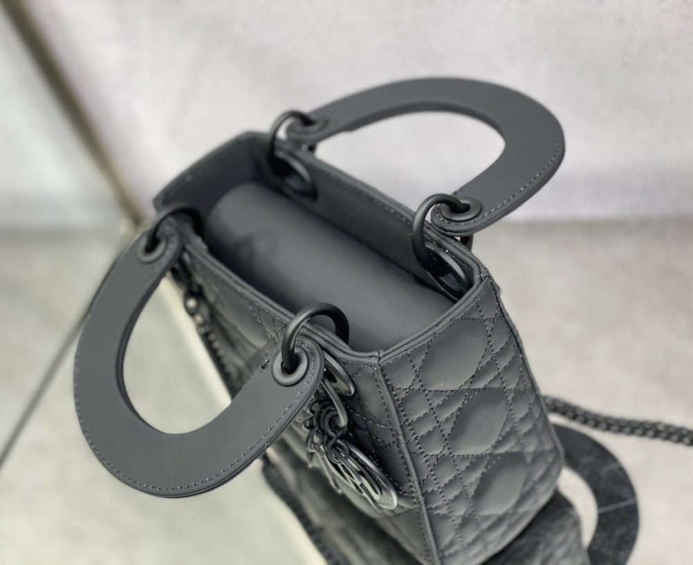 1:1 Replica Mini Lady Dior Bag Black/Jade Green/White/Beige For Women 6.5in/17cm