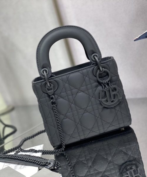 1:1 Replica Mini Lady Dior Bag Black/Jade Green/White/Beige For Women 6.5in/17cm