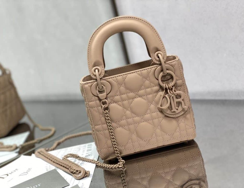 1:1 Replica Mini Lady Dior Bag Black/Jade Green/White/Beige For Women 6.5in/17cm