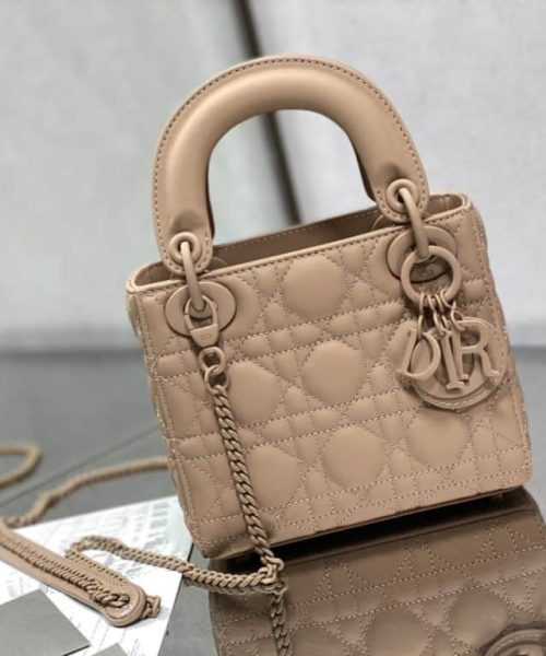 1:1 Replica Mini Lady Dior Bag Black/Jade Green/White/Beige For Women 6.5in/17cm