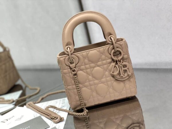1:1 Replica Mini Lady Dior Bag Black/Jade Green/White/Beige For Women 6.5in/17cm