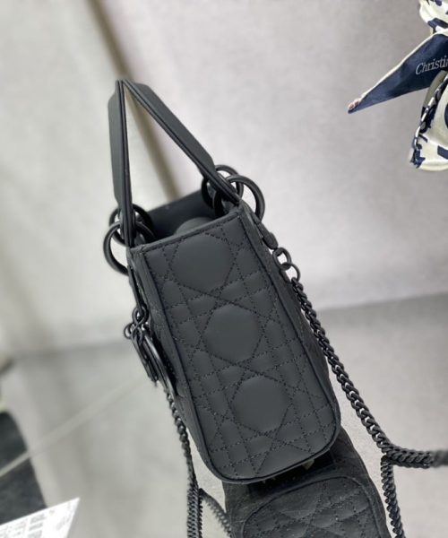 1:1 Replica Mini Lady Dior Bag Black/Jade Green/White/Beige For Women 6.5in/17cm