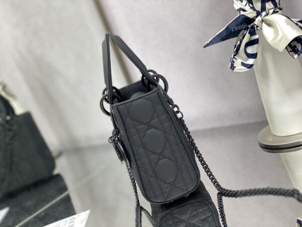 1:1 Replica Mini Lady Dior Bag Black/Jade Green/White/Beige For Women 6.5in/17cm