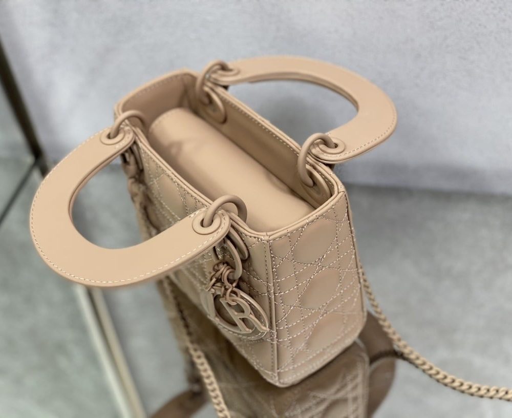 1:1 Replica Mini Lady Dior Bag Black/Jade Green/White/Beige For Women 6.5in/17cm