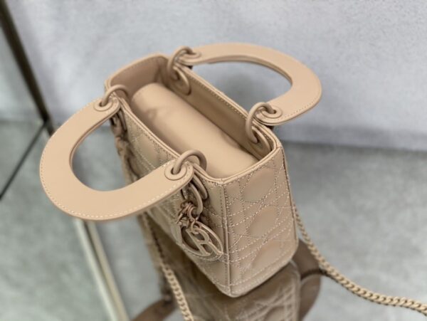 1:1 Replica Mini Lady Dior Bag Black/Jade Green/White/Beige For Women 6.5in/17cm