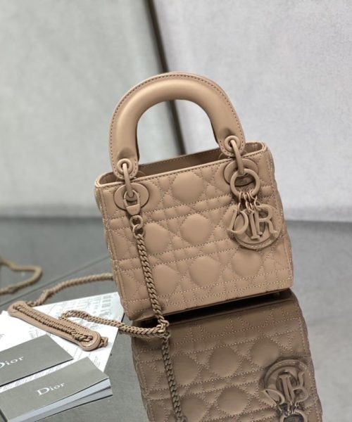 1:1 Replica Mini Lady Dior Bag Black/Jade Green/White/Beige For Women 6.5in/17cm