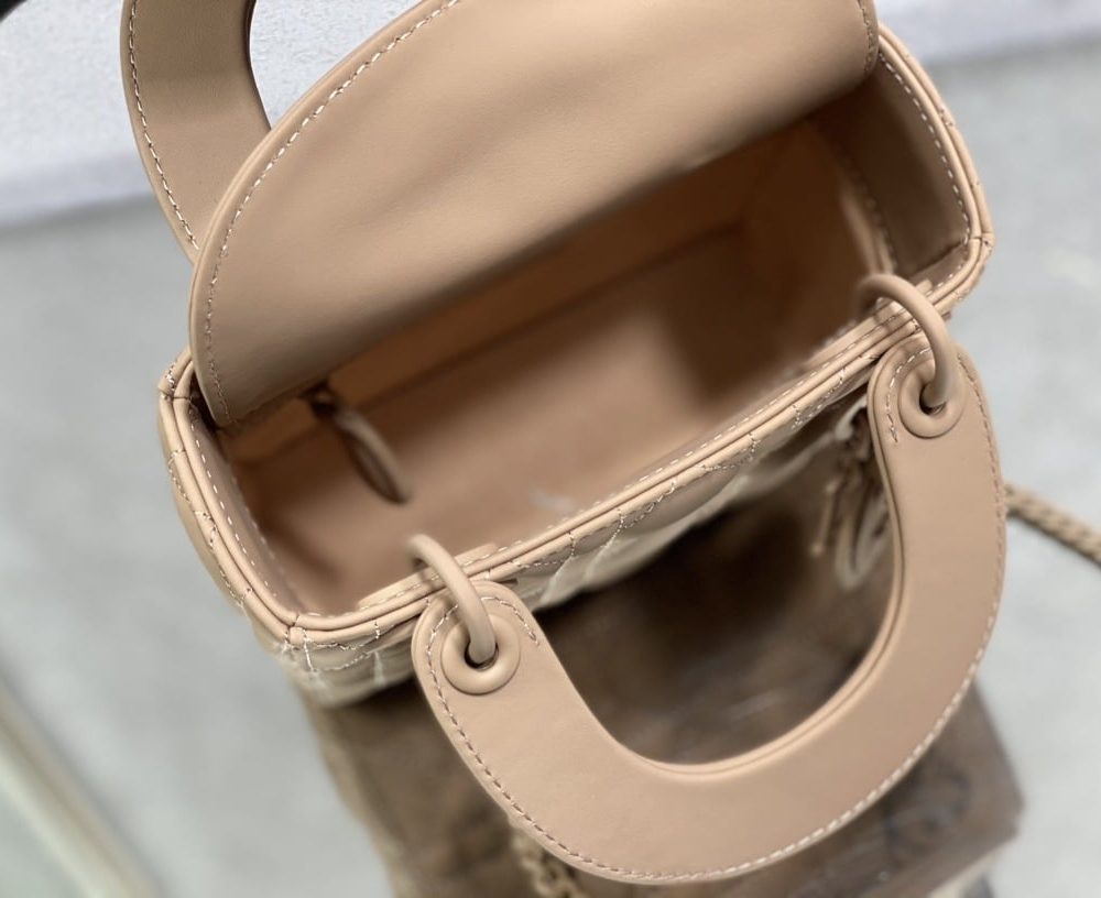 1:1 Replica Mini Lady Dior Bag Black/Jade Green/White/Beige For Women 6.5in/17cm