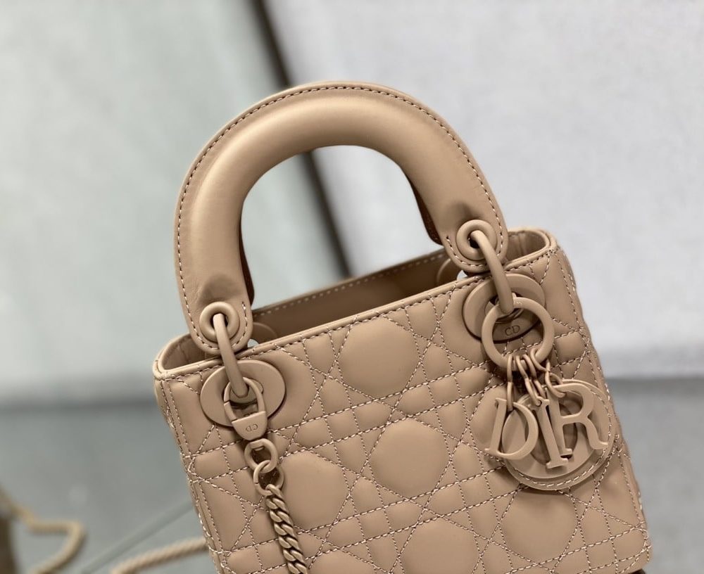 1:1 Replica Mini Lady Dior Bag Black/Jade Green/White/Beige For Women 6.5in/17cm