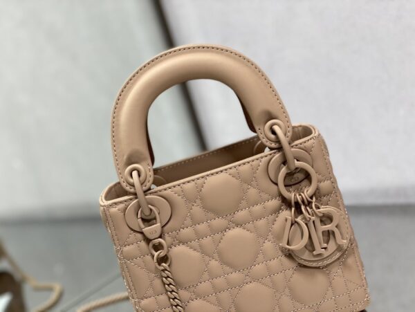 1:1 Replica Mini Lady Dior Bag Black/Jade Green/White/Beige For Women 6.5in/17cm