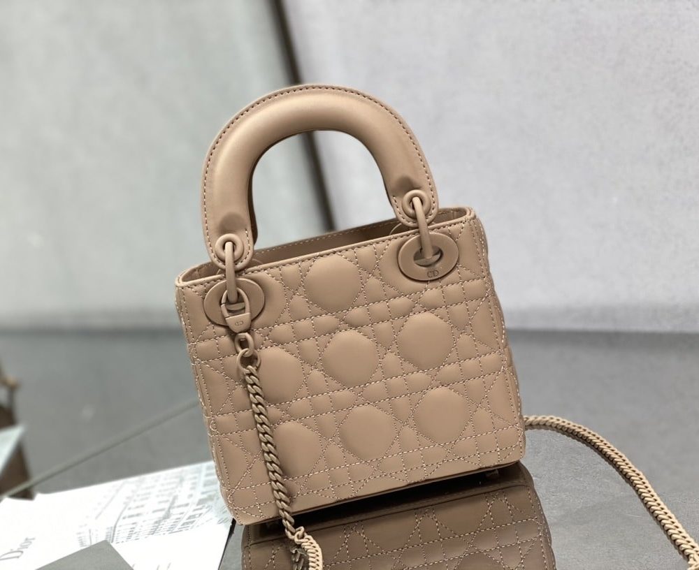 1:1 Replica Mini Lady Dior Bag Black/Jade Green/White/Beige For Women 6.5in/17cm