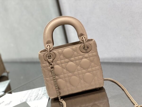 1:1 Replica Mini Lady Dior Bag Black/Jade Green/White/Beige For Women 6.5in/17cm
