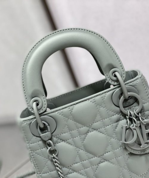 1:1 Replica Mini Lady Dior Bag Black/Jade Green/White/Beige For Women 6.5in/17cm