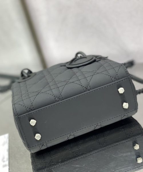 1:1 Replica Mini Lady Dior Bag Black/Jade Green/White/Beige For Women 6.5in/17cm