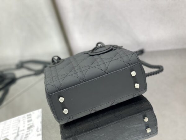 1:1 Replica Mini Lady Dior Bag Black/Jade Green/White/Beige For Women 6.5in/17cm