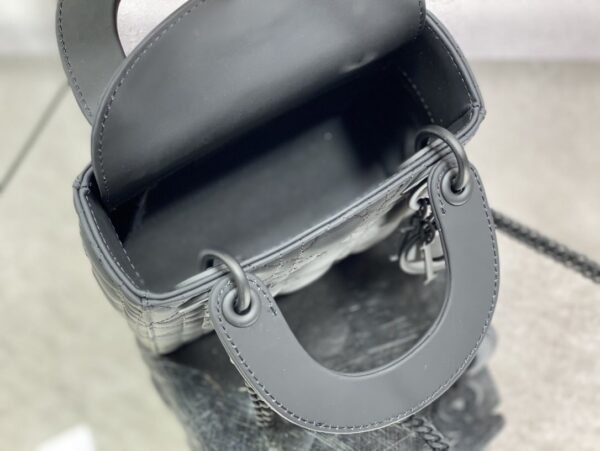 1:1 Replica Mini Lady Dior Bag Black/Jade Green/White/Beige For Women 6.5in/17cm