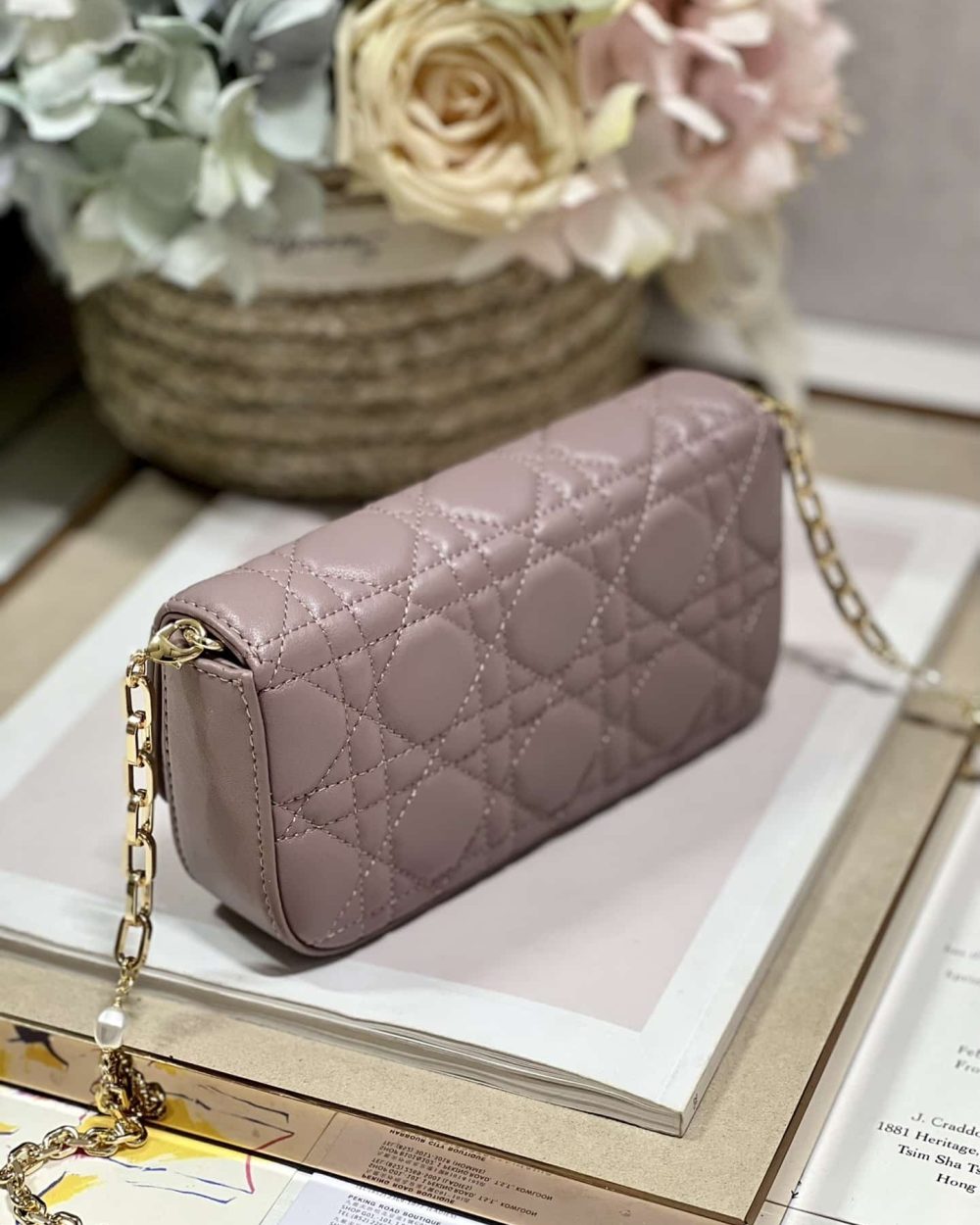 1:1 Replica Mini Miss Dior Bag White/ Black/ Blue/ Light Purple For Women 7 in/18.cm