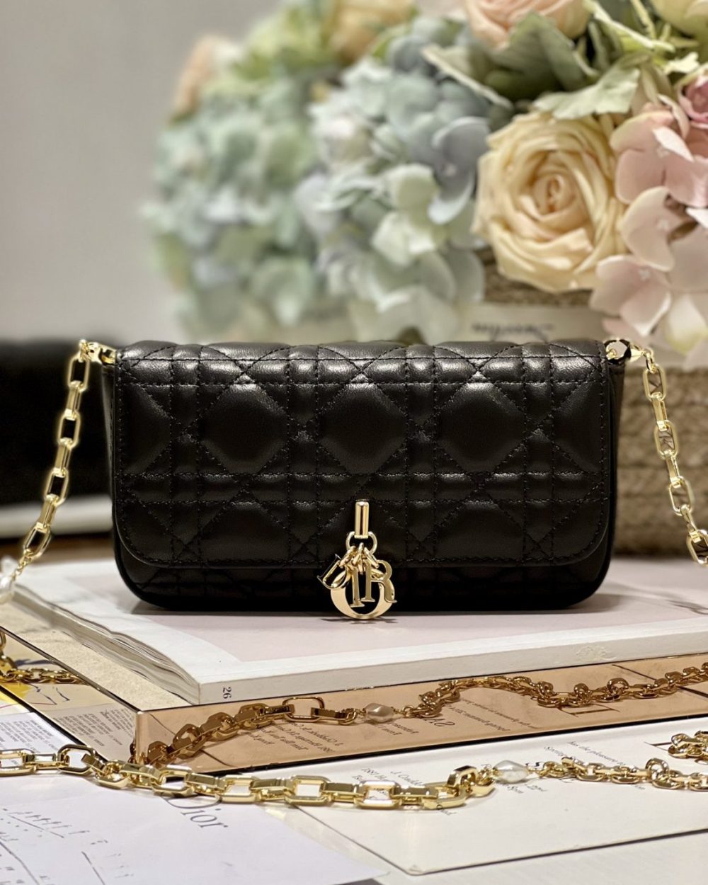 1:1 Replica Mini Miss Dior Bag White/ Black/ Blue/ Light Purple For Women 7 in/18.cm