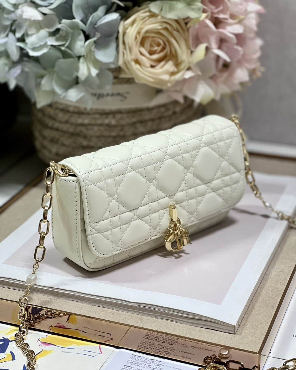 1:1 Replica Mini Miss Dior Bag White/ Black/ Blue/ Light Purple For Women 7 in/18.cm