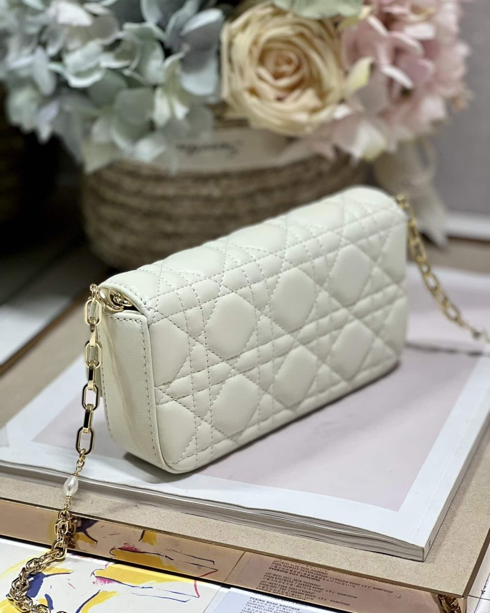 1:1 Replica Mini Miss Dior Bag White/ Black/ Blue/ Light Purple For Women 7 in/18.cm
