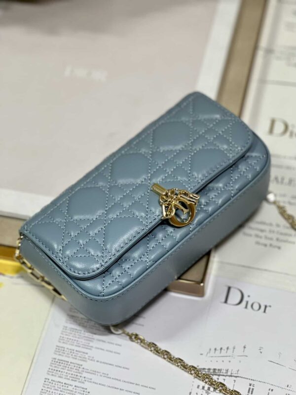 1:1 Replica Mini Miss Dior Bag White/ Black/ Blue/ Light Purple For Women 7 in/18.cm